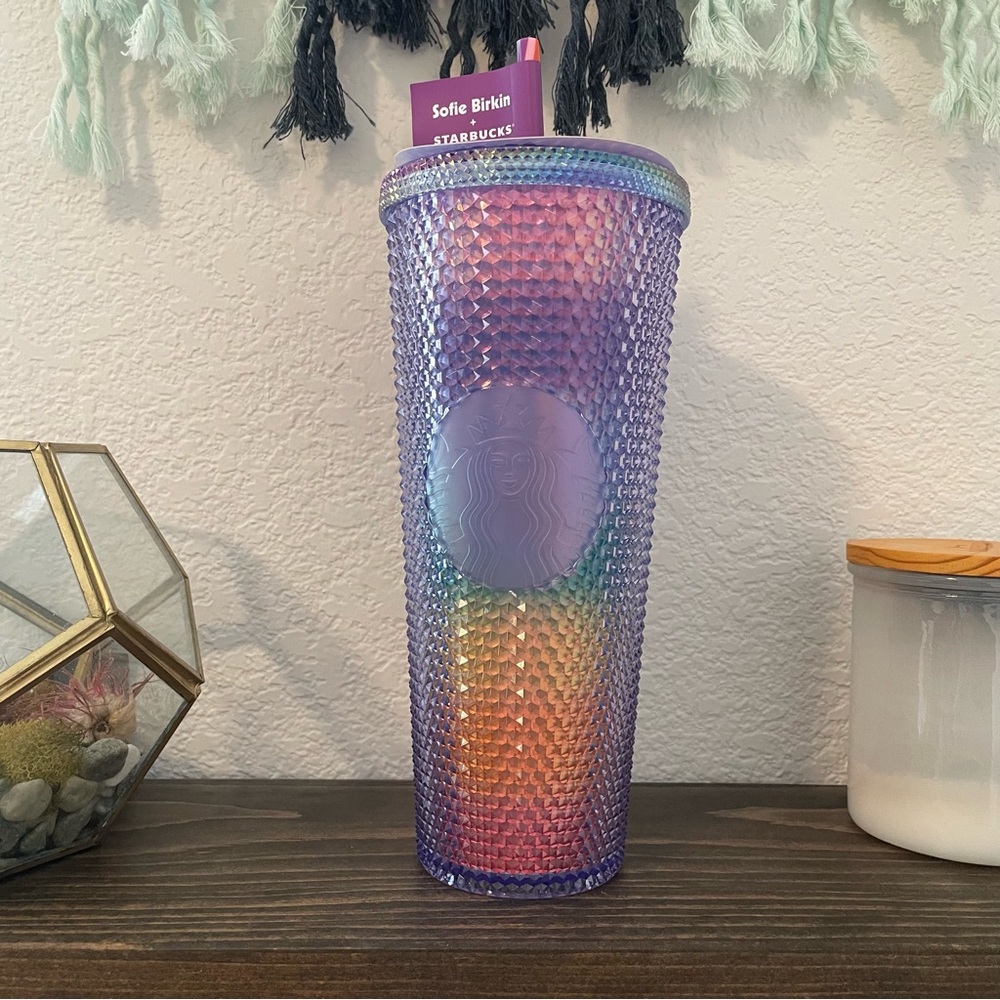 Starbucks 2024 Pride Studded Tumbler Venti Cold Cup Sofie Birkin Collab